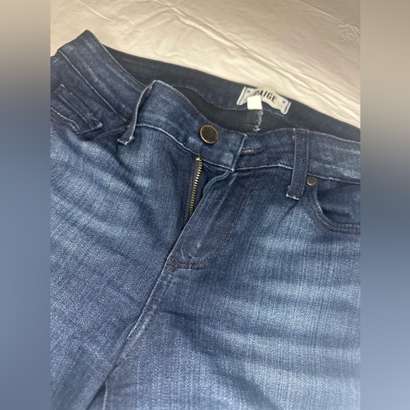 Paige Skyline Bootcut Dark Blue Jeans - Picture 7 of 7